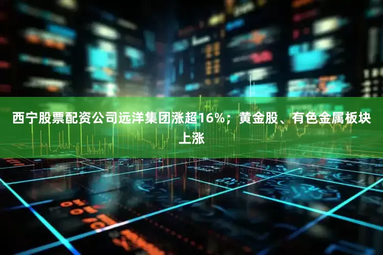 西宁股票配资公司远洋集团涨超16%；黄金股、有色金属板块上涨